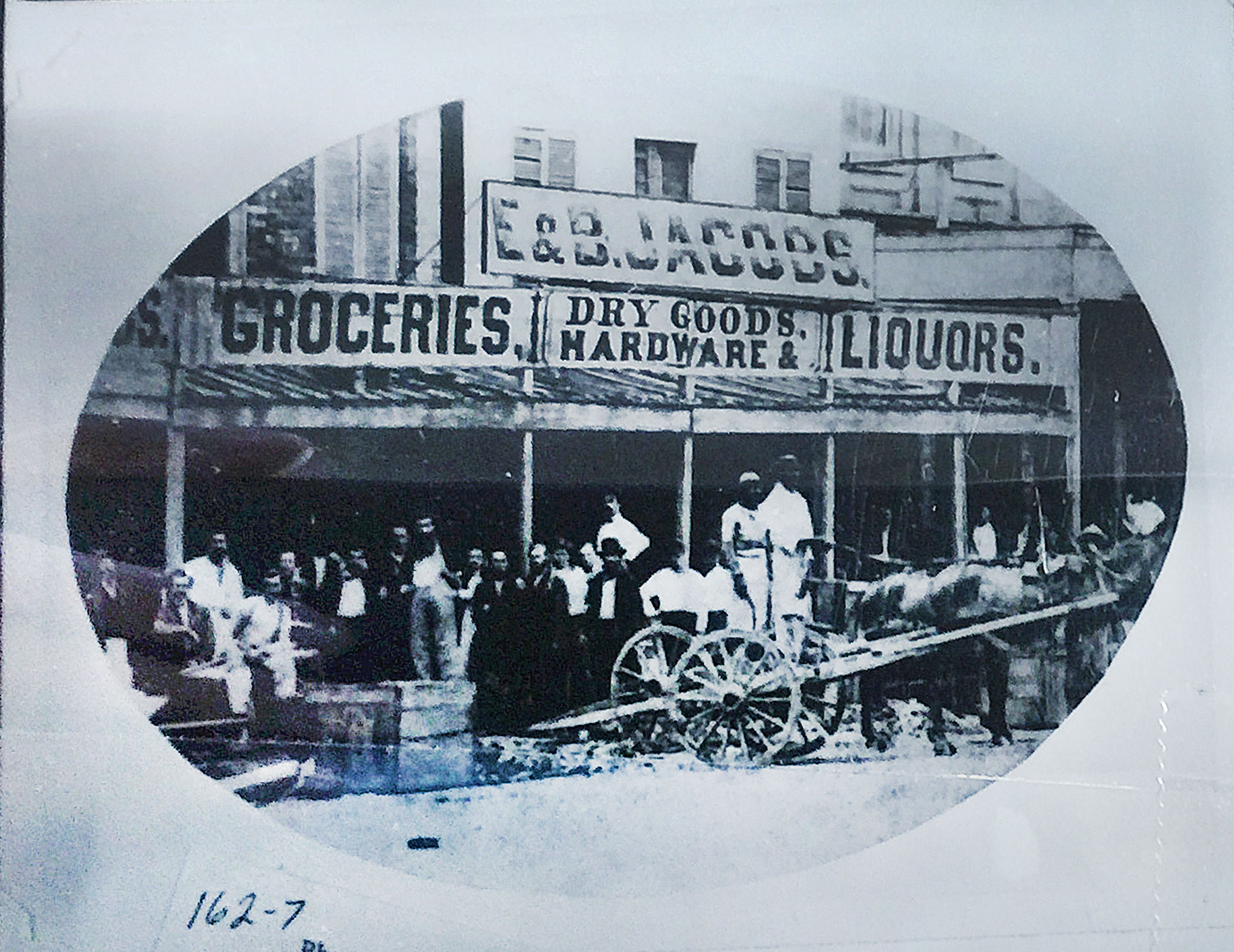 E & B Jacobs store in downtown Shreveport owned by Edwards Jacobs.