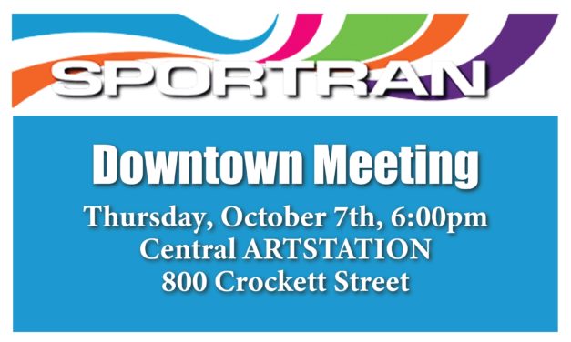 SporTran Meeting Tonight at 6 pm!