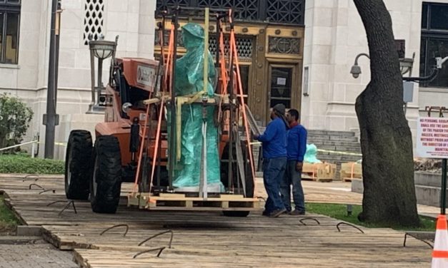 Fast Work at Confederate Monument