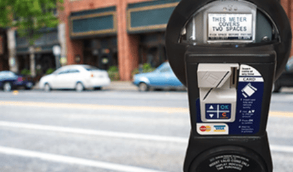 Why are there 2 different types of parking meters downtown?