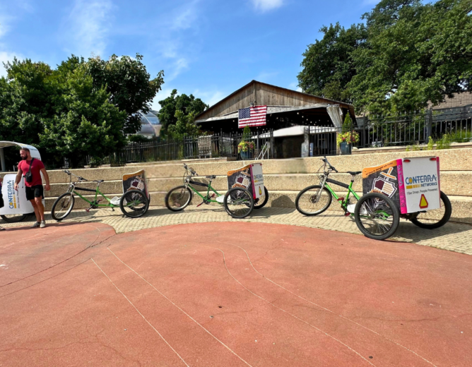 A New Way to Ride: The Noble Pedicab Rolls Into Downtown During Mudbug Madness & F1 Powerboat Weekend